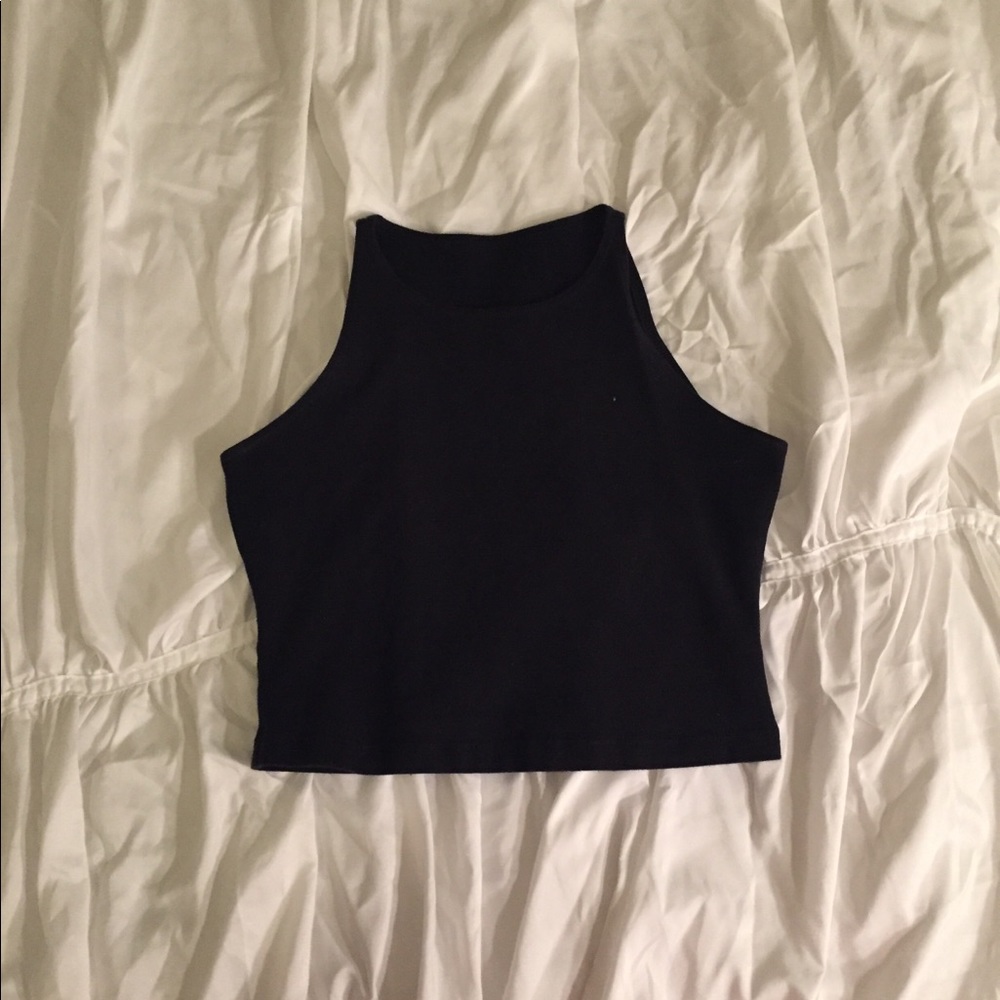 American Apparel black crop top